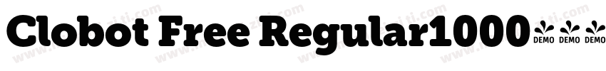 Clobot Free Regular1000字体转换